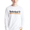 Timberland Uomo YC LS ESTABLISHED 1973 TEE - Maglietta A Manica Lunga - White-wheat Boot