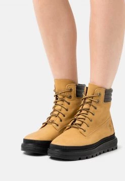 Timberland Donna RAY CITY 6 IN BOOT WP - Stivaletti Stringati - Geel