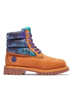 Timberland Bambini 6 IN QUILT BOOT - Stivaletti Stringati - Wheat