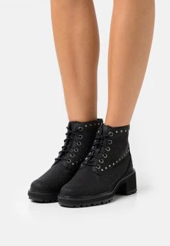 Timberland Donna KORI PARK 6 INCH - Stivaletti Stringati - Black