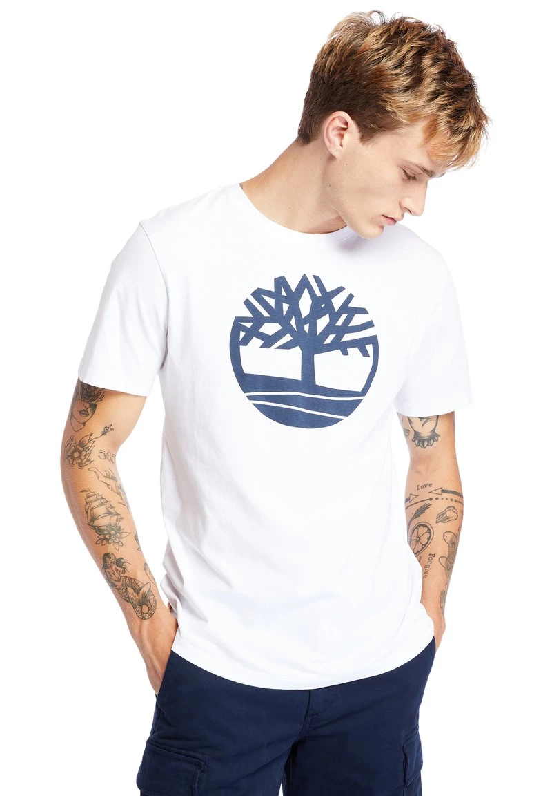 Timberland Uomo KENNEBEC RIVER TREE - T-shirt Con Stampa - White 1 Timberland Uomo KENNEBEC RIVER TREE - T-shirt Con Stampa - White