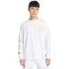 Timberland Uomo LS WORKWEAR GRAPHIC TEE - Maglietta A Manica Lunga - White