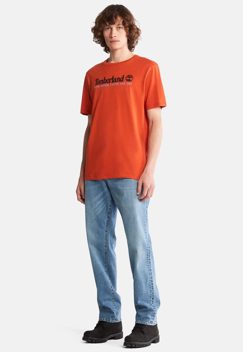 Timberland Uomo WWES FRONT TEE - T-shirt Con Stampa - Burnt Ochre 1 Timberland Uomo WWES FRONT TEE - T-shirt Con Stampa - Burnt Ochre