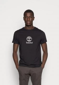 Timberland Uomo STACK LOGO TEE - T-shirt Con Stampa - Black