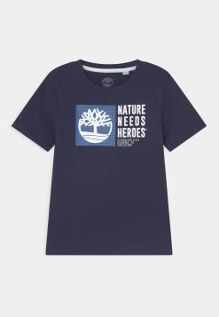Timberland Bambini SHORT SLEEVES TEE - T-shirt Con Stampa - Navy