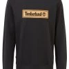 Timberland Uomo LINEAR LOGO CREW - Felpa - Black