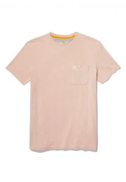 Timberland Uomo SS DUNSTAN RIVER POCKET - T-shirt Basic - Cameo Rose