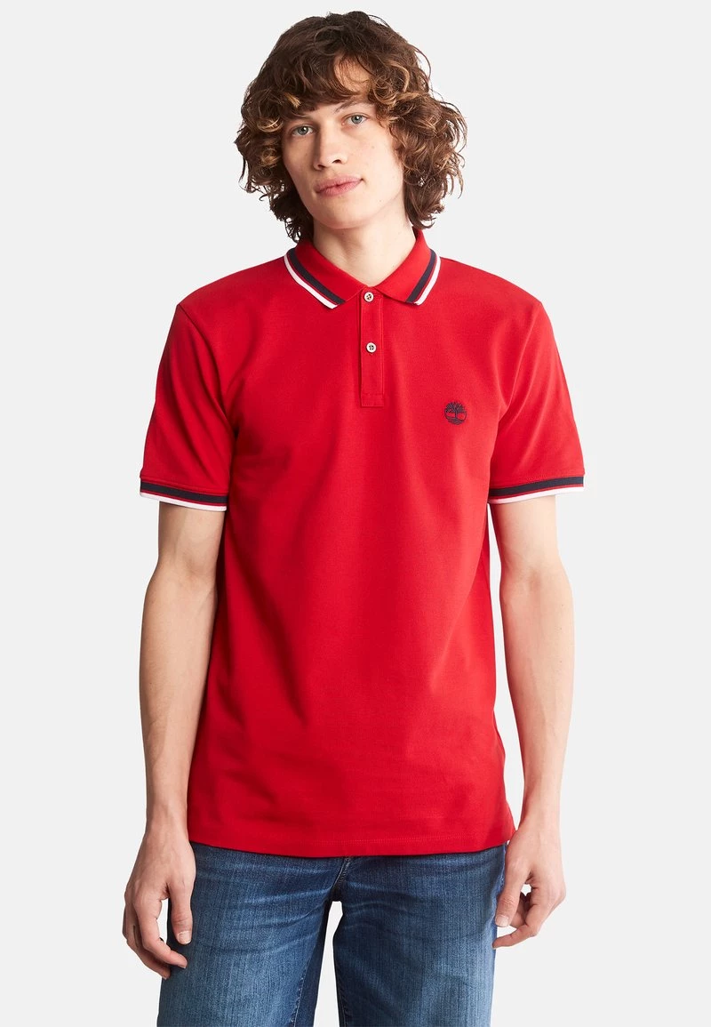 Timberland Uomo SS MILLERS RIVER TIPPED PIQUE POLO SLIM - Polo - Barbados Cherry 1 Timberland Uomo SS MILLERS RIVER TIPPED PIQUE POLO SLIM - Polo - Barbados Cherry