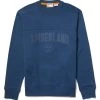 Timberland Uomo EK+ REC.CTN CREW NECK - T-shirt Con Stampa - Dark Denim