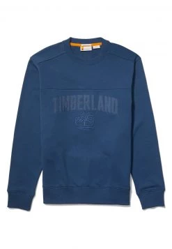 Timberland Uomo EK+ REC.CTN CREW NECK - T-shirt Con Stampa - Dark Denim