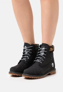 Timberland Donna 6IN HERT CUPSOLE - Stivaletti Stringati - Black