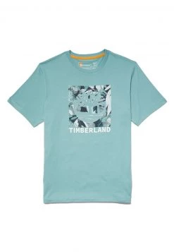 Timberland Uomo SS GRAPHIC - T-shirt Con Stampa - Mineral Blue