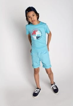Timberland Bambini KURZARM - T-shirt Con Stampa - Bleu Horizon
