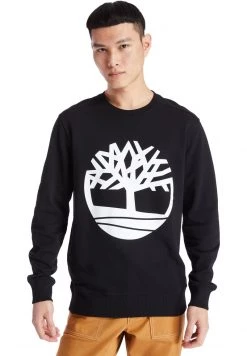Timberland Uomo YC CORE TREE LOGO CREW NECK - Felpa - Black-white
