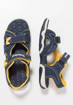 Timberland Bambini ADVENTURE SEEKER 2 STRAP - Sandali Da Trekking - Navy/yellow