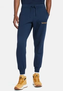 Timberland Uomo ESTAB 1973 SWEATPANT - Pantaloni Sportivi - Dark Sapphire/wheat Boot