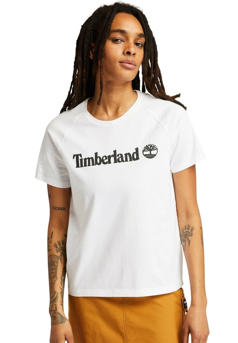 Timberland Donna LOGO TEE - T-shirt Con Stampa - White 1 Timberland Donna LOGO TEE - T-shirt Con Stampa - White