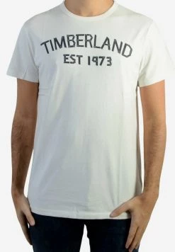 Timberland Uomo T-shirt Con Stampa - White