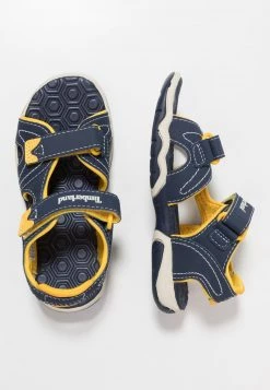 Timberland Unisex ADVENTURE SEEKER 2 STRAP - Sandali Da Trekking - Navy/yellow