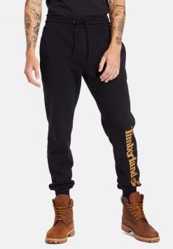 Timberland Uomo CORE TREE LOGO SWEATPANT - Pantaloni Sportivi - Black/wheat Boot