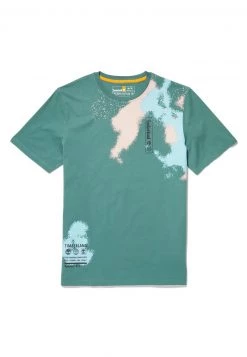 Timberland Uomo SUMM GRAPHIC - T-shirt Con Stampa - Sea Pine