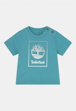 Timberland Bambini SHORT SLEEVES TEE - T-shirt Con Stampa - Pale Blue