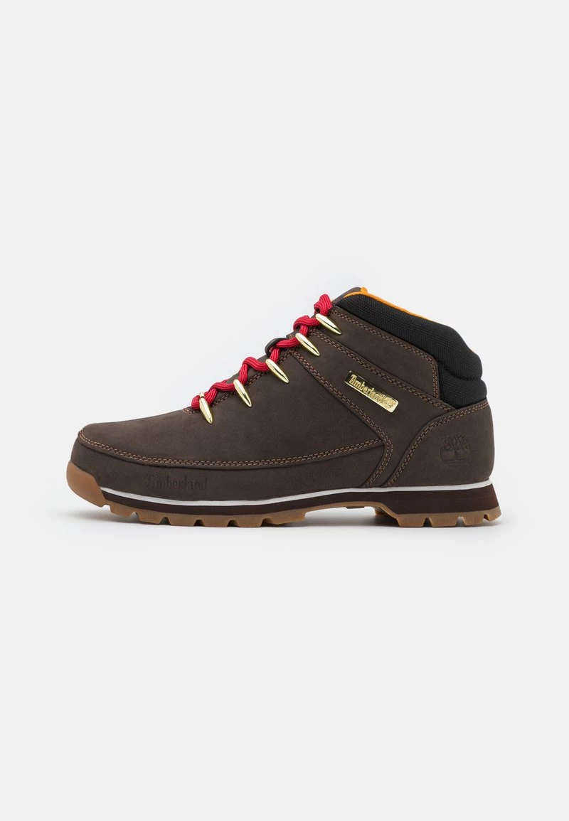 Timberland Uomo EURO SPRINT HIKER - Sneakers Alte - Dark Brown/red 1 Timberland Uomo EURO SPRINT HIKER - Sneakers Alte - Dark Brown/red