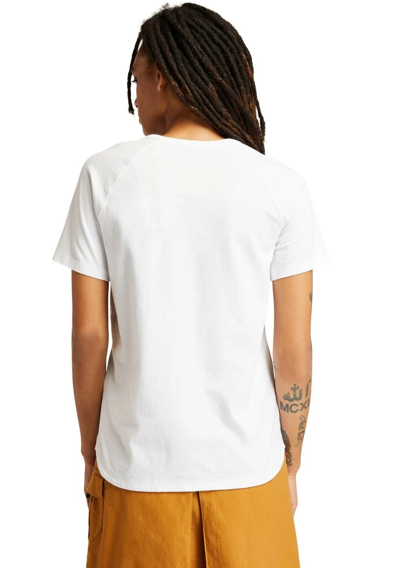 Timberland Donna LOGO TEE - T-shirt Con Stampa - White 2 Timberland Donna LOGO TEE - T-shirt Con Stampa - White - immagine 2