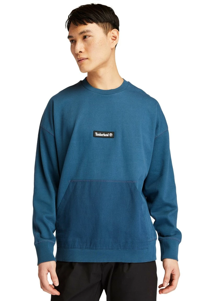 Timberland Uomo YC GRAPHIC CREW NECK - Felpa - Blue 2 Timberland Uomo YC GRAPHIC CREW NECK - Felpa - Blue - immagine 2