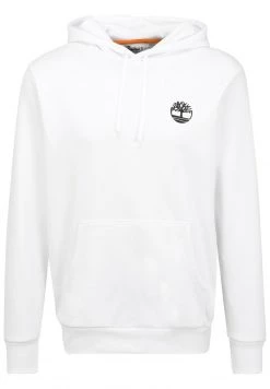 Timberland Uomo BACK TREE - Felpa Con Cappuccio - White/black