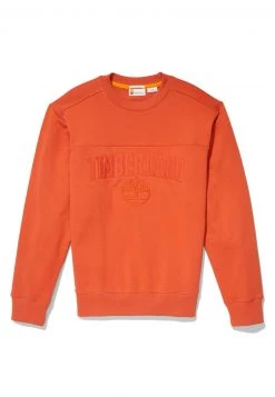 Timberland Uomo EK+ REC.CTN CREW NECK - T-shirt Con Stampa - Burnt Ochre