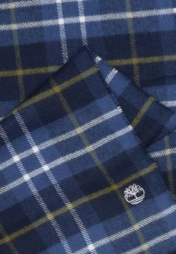 Timberland Unisex PLAID SCARF W/ EMBROIDERY - Sciarpa - Dark Sapphire -Discount Timberland in Italia d130af6f793b47dcb8c95e87967852f6