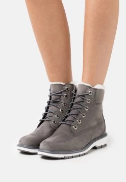 Timberland Donna LUCIA 6IN BOOT WP - Stivaletti Stringati - Medium Grey