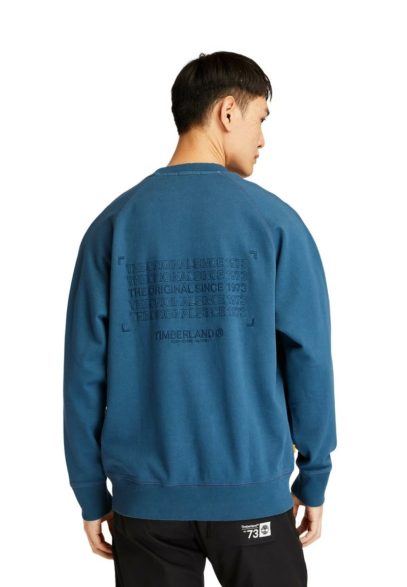 Timberland Uomo YC GRAPHIC CREW NECK - Felpa - Blue 3 Timberland Uomo YC GRAPHIC CREW NECK - Felpa - Blue - immagine 3