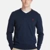 Timberland Uomo LS WILLIAMS RIVER COTTON YD V NECK SWEATER - Maglione - Dark Sapphire