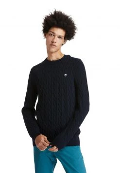 Timberland Uomo P-B LAMBWOOL CABLE - Maglione - Dark Sapphire