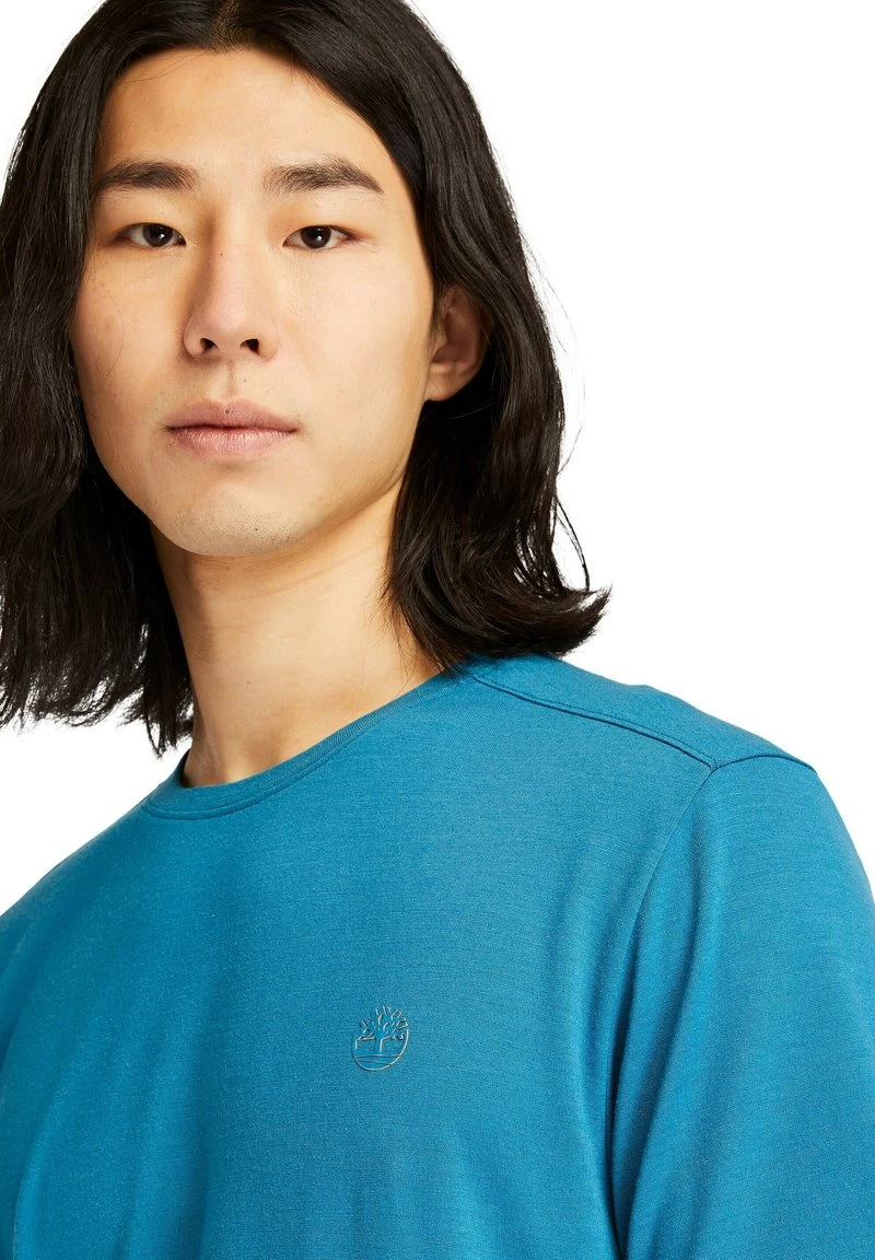 Timberland Uomo T-shirt Basic - Lyons Blue 4 Timberland Uomo T-shirt Basic - Lyons Blue - immagine 4
