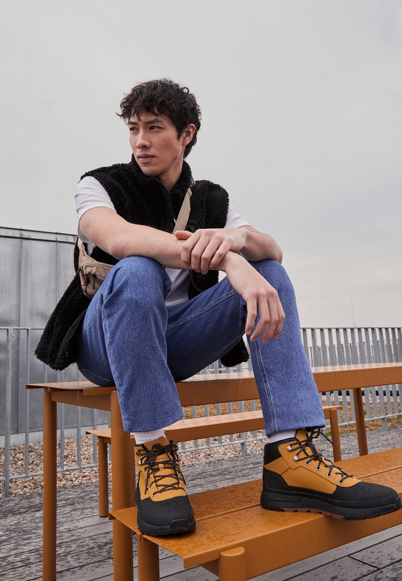 Timberland Uomo FIELD TREKKER MID - Sneakers Alte - Black/wheat 1 Timberland Uomo FIELD TREKKER MID - Sneakers Alte - Black/wheat