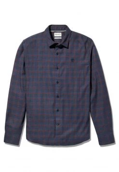 Timberland Uomo SOLUCELL MICRO CHECK SF - Camicia - Dark Sapphire Yd