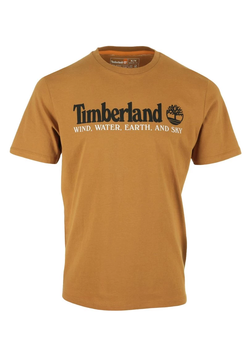 Timberland Uomo WWES FRONT TEE - T-shirt Con Stampa - Brown 1 Timberland Uomo WWES FRONT TEE - T-shirt Con Stampa - Brown