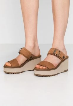 Timberland Donna KORALYN BAND WEDGE - Ciabattine - Rust