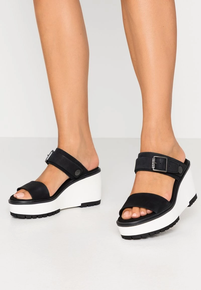 Timberland Donna KORALYN BAND WEDGE - Ciabattine - Black 1 Timberland Donna KORALYN BAND WEDGE - Ciabattine - Black