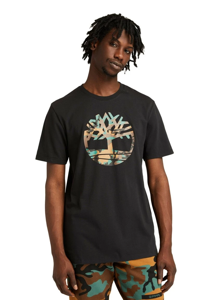 Timberland Uomo CAMO TREE TEE - T-shirt Con Stampa - Black 1 Timberland Uomo CAMO TREE TEE - T-shirt Con Stampa - Black