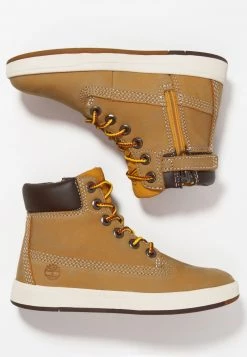 Timberland Bambini DAVIS SQUARE 6 INCH - Sneakers Alte - Wheat