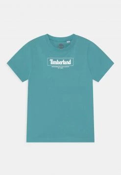 Timberland Bambini SHORT SLEEVES TEE - T-shirt Con Stampa - Pale Blue