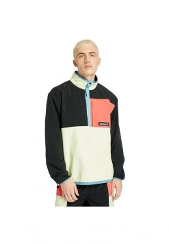 Timberland Uomo OUTDOOR ARCHIVE PACKABLE ANORAK - Giacca A Vento - Black/lumin Green/cayenne
