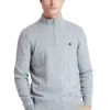 Timberland Uomo LS WILLIAMS RIVER COTTON YD 1/4 ZIP SWEATER REGULAR - Maglione - Medium Grey Heather
