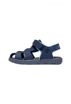 Timberland Bambini NUBBLE LEATHER FISHERMAN SANDAL - Sandali Da Trekking - Black Iris